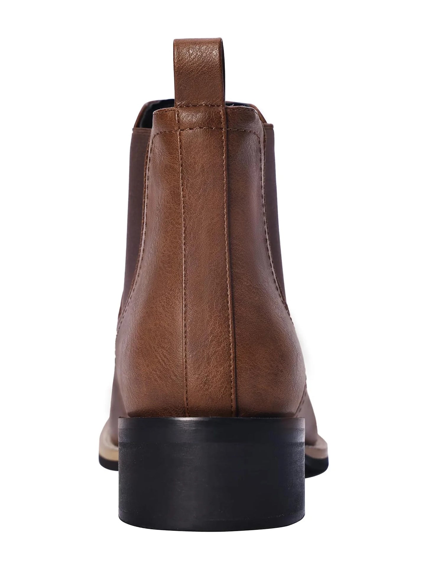 Western Cowboy Boots for Men - Mens Square Toe Chelsea Boots Ankle
