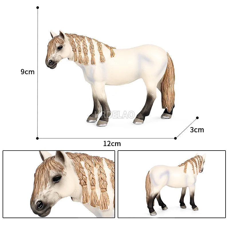 Farm Horse Model Figures – Appaloosa, Hanover, Clydesdale, Quarter & Arabian