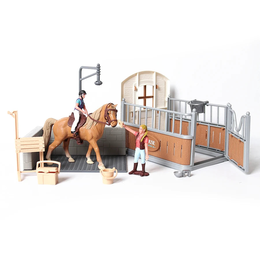 Farm & Riding Playset – Horses, Foals & Riders Figurines | Ideal Gift