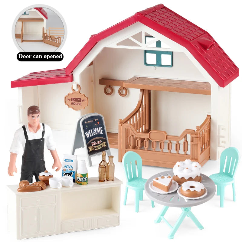 Oenux Farm Playset – Stable, Rider