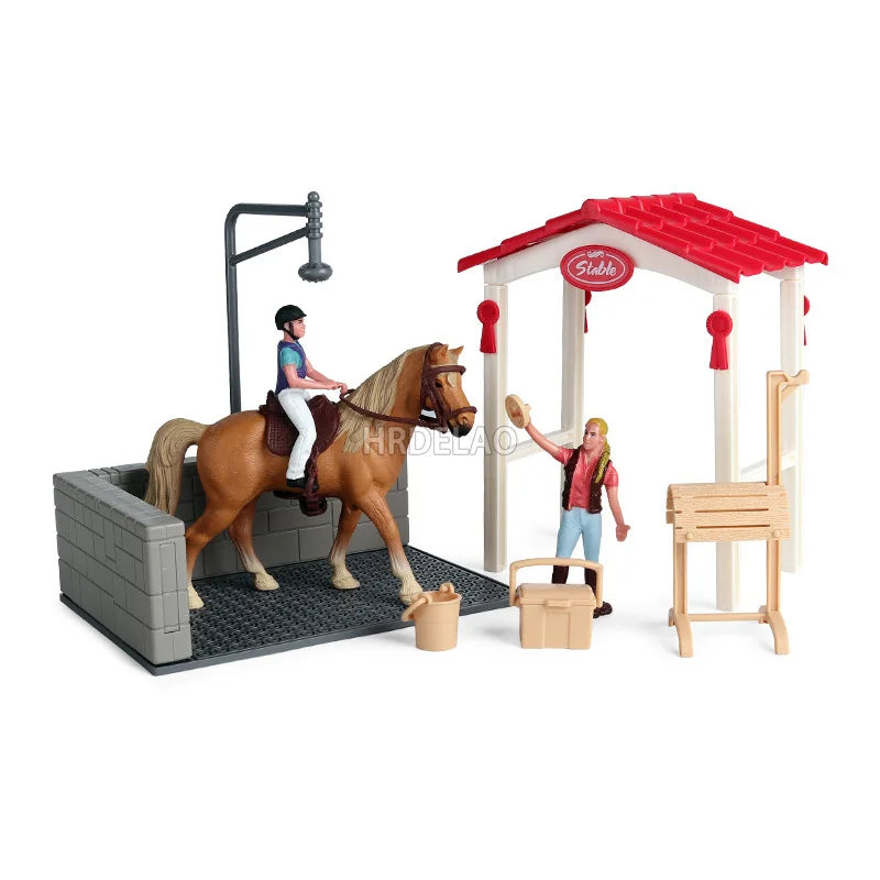 Farm Horse Model Figures – Appaloosa, Hanover, Clydesdale, Quarter & Arabian