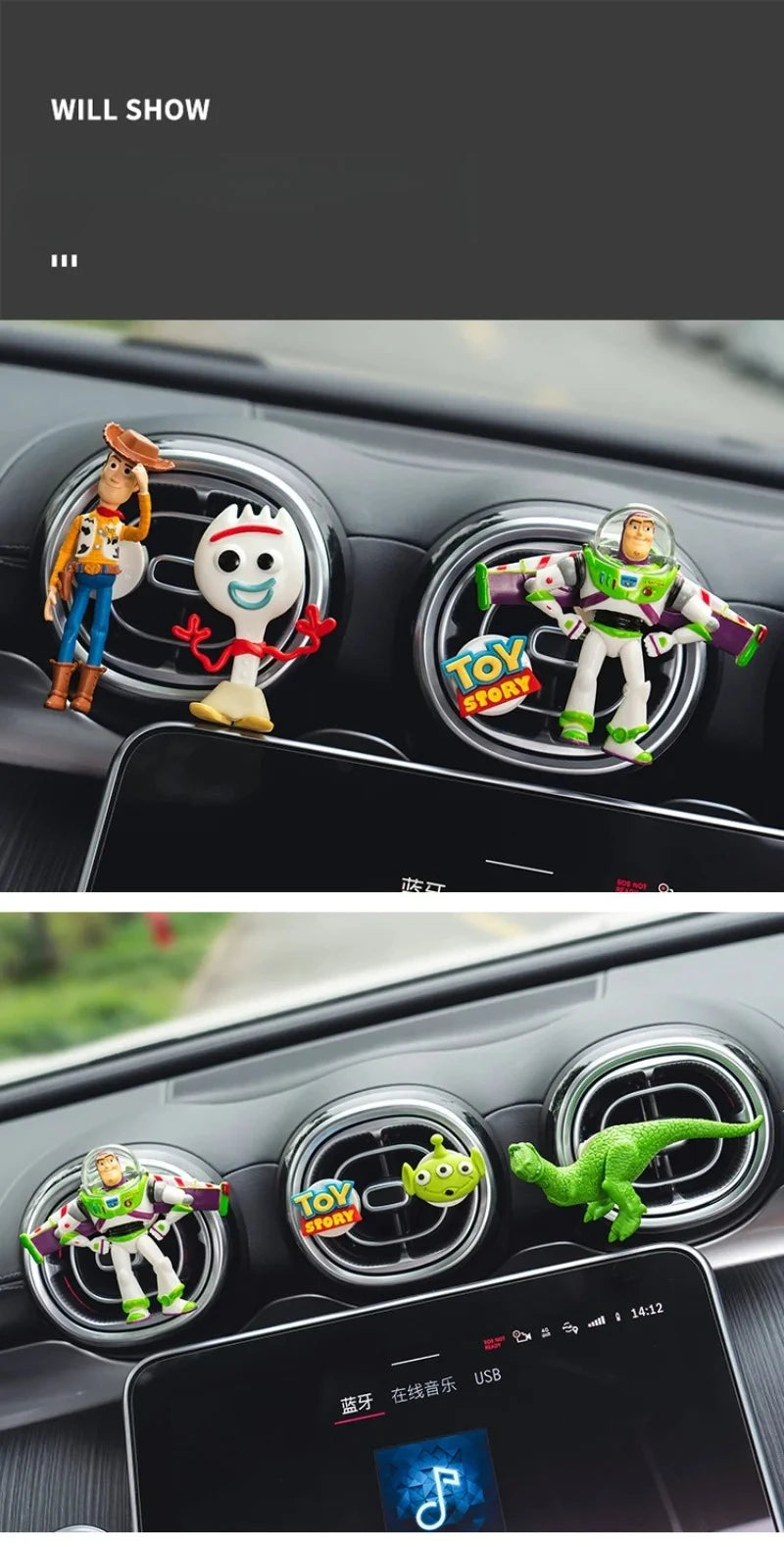 Disney Toy Story Woody & Buzz Lightyear – Car Air Freshener & Cartoon Decor