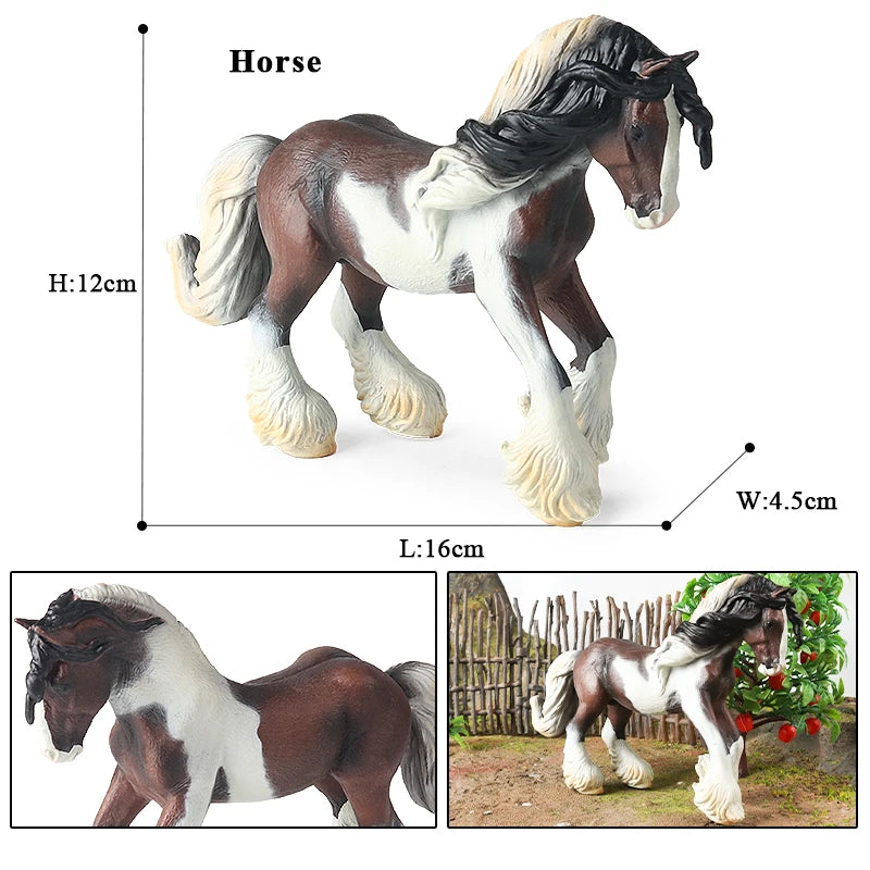 Forest Wild Steed – Realistic Horse Model Figures | Haflinger & Ferghana