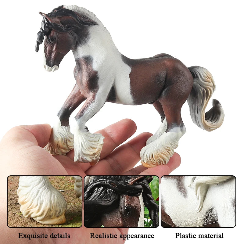 Forest Wild Steed – Realistic Horse Model Figures | Haflinger & Ferghana