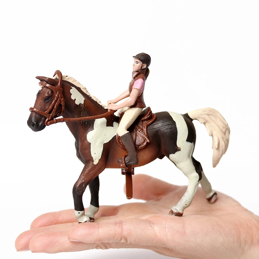 Farm & Riding Playset – Horses, Foals & Riders Figurines | Ideal Gift