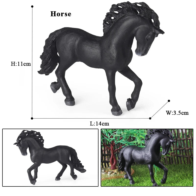 Forest Wild Steed – Realistic Horse Model Figures | Haflinger & Ferghana