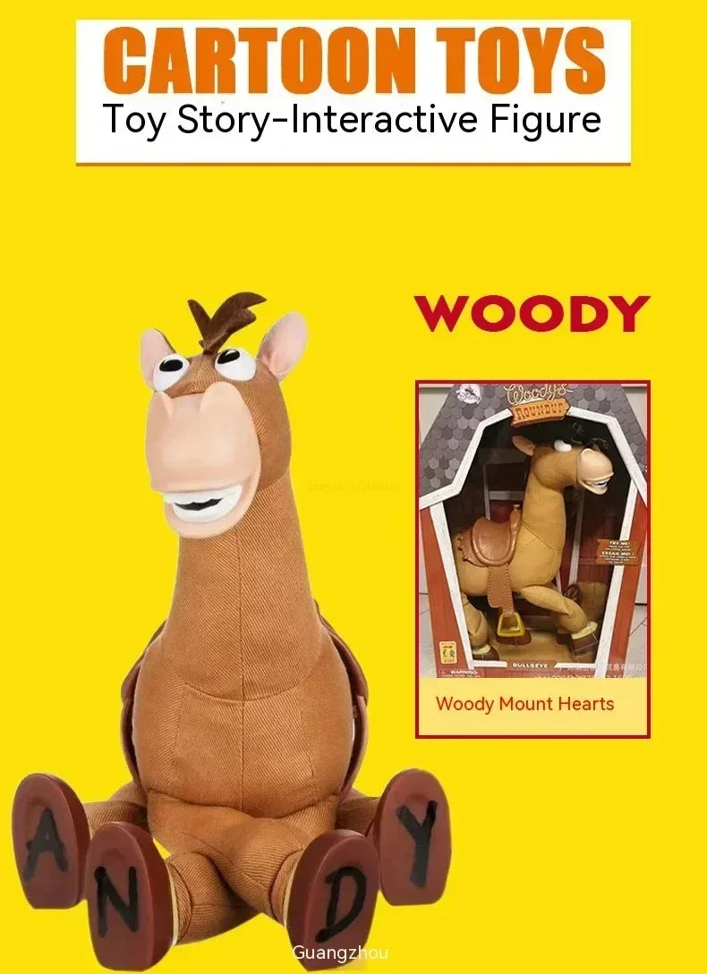 Toy Story 4 – Woody & Bullseye 18-Inch Interactive Sound Figure | Kids Gift & Collectible