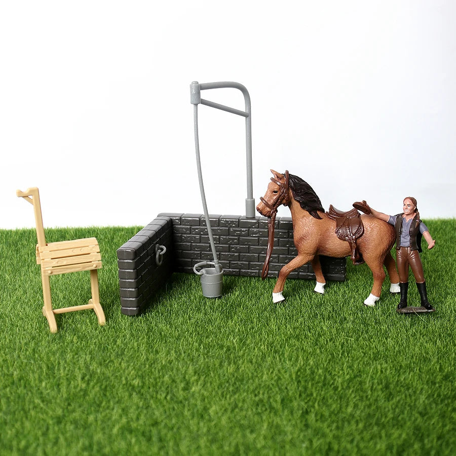 Farm & Riding Playset – Horses, Foals & Riders Figurines | Ideal Gift