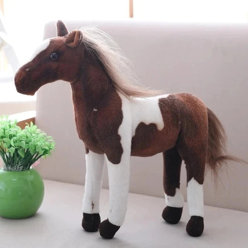 28cm Plush Horse Toy – Cute Cartoon Style
