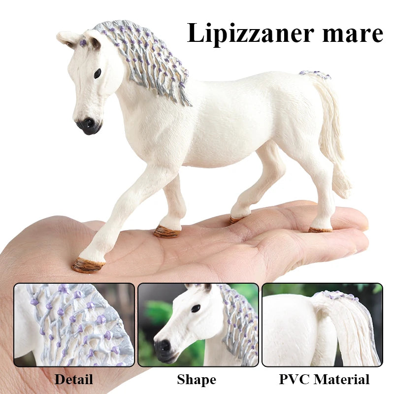 Forest Wild Steed – Realistic Horse Model Figures | Haflinger & Ferghana