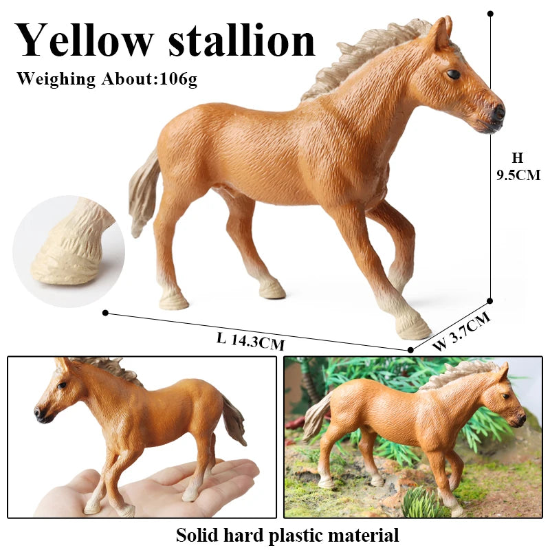 Forest Wild Steed – Realistic Horse Model Figures | Haflinger & Ferghana