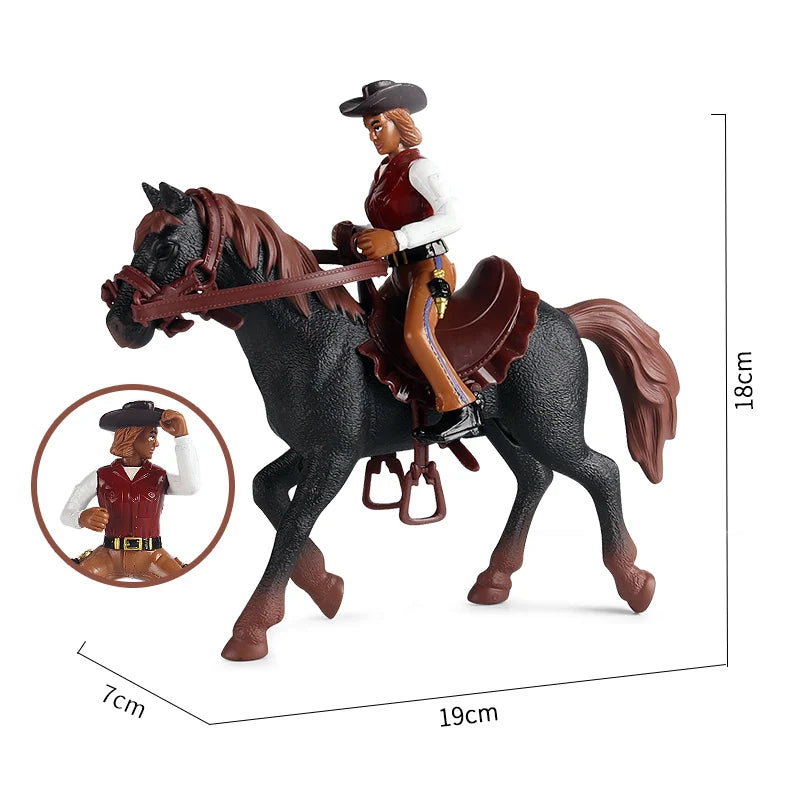 Farm & Stable Playset – Educational Horse & Cowboy Figures for Kids