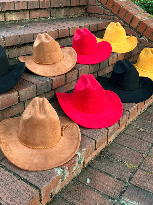 Premium Bullfire Suede pinched Cowboy Hat