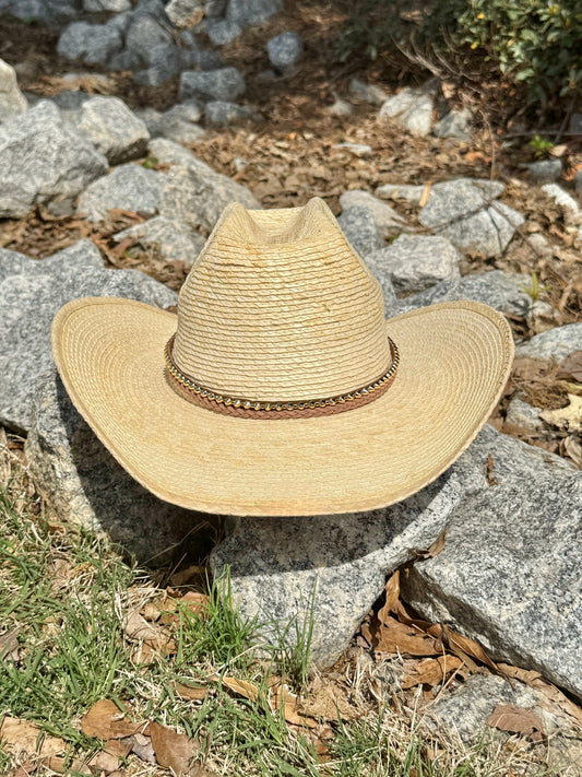 Turfing Straw Cowboy Hat