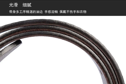 Men's carve pattern Genuine Leather Belt pin buckle waistband  Pure Cowhide  Jeans  Vintage  Punk Luxury Fashion High-grade belt