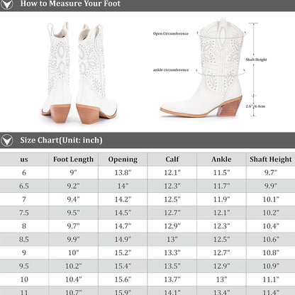 Women's Mid-Calf Cowboy Boots