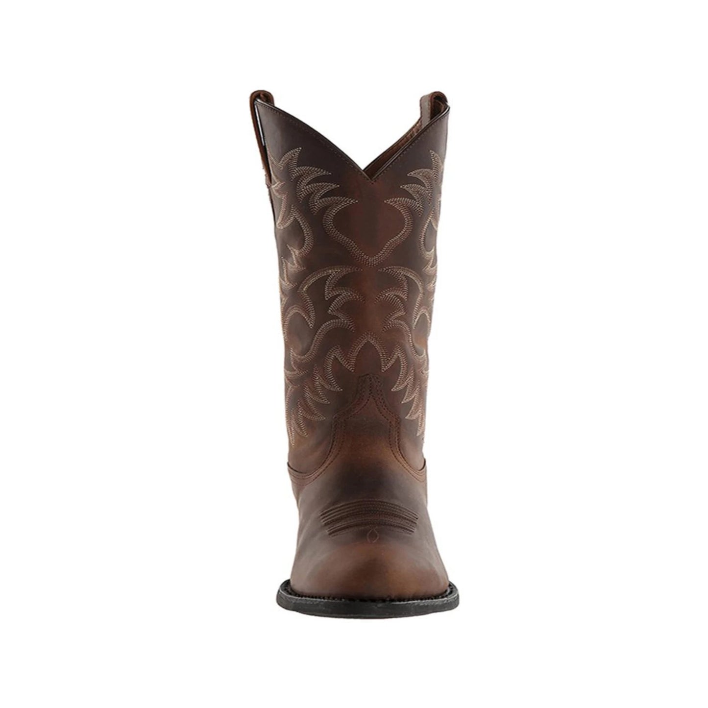 Embroidered Vintage Rider Boots Men's and Women's Wide Toe Cowboy Boots
