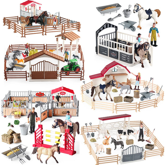 Oenux Farm Playset – Stable, Rider