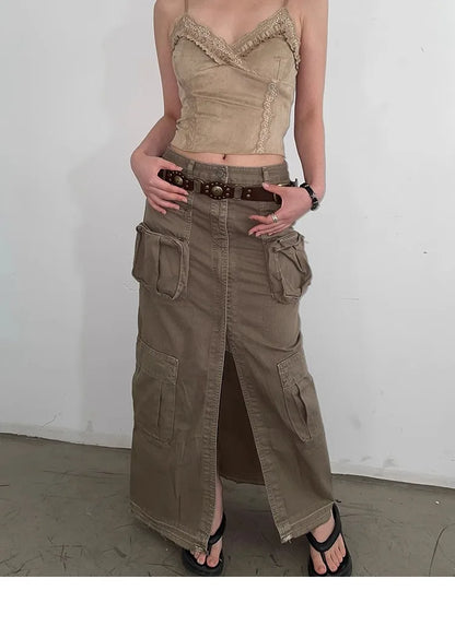Western Cowboy Belt For Women 2025 New American Vintage Brown Rivet Belt Versatile Denim Belt With Ins Style