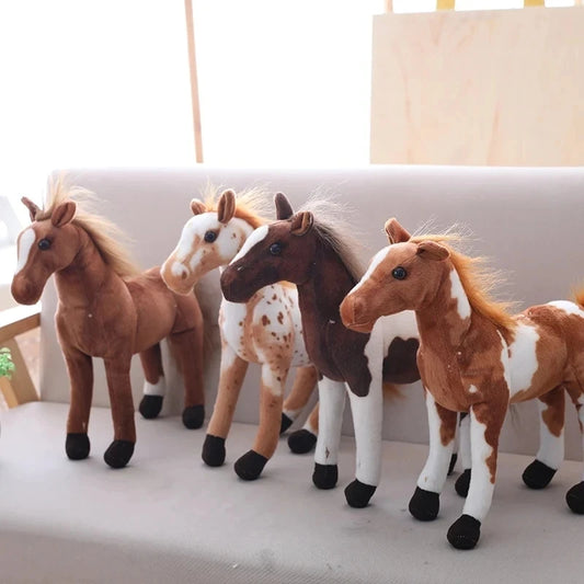 28cm Plush Horse Toy – Cute Cartoon Style